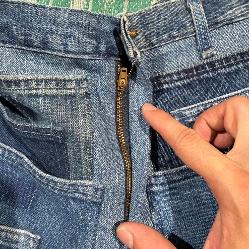 Custom patchwork baggy jorts size 32 - Picture 6 of 7